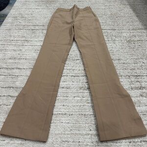 Zara High Rise Trousers Tan